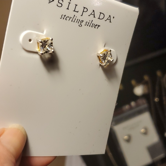 Silpada Designs NOBLE Sterling Silver Post Earrings - Picture 3 of 4